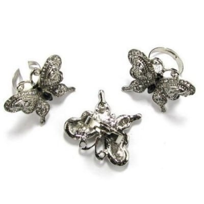 Пръстен метал кристали