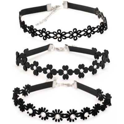 Гердан лента кожа черен 32.5 см АСОРТЕ