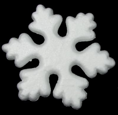 Снежинки от стиропор за декорация 144 мм за -2 броя