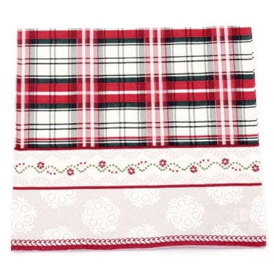 Салфетка HOME FASHION 33x33 см трипластова Glenn -1 брой