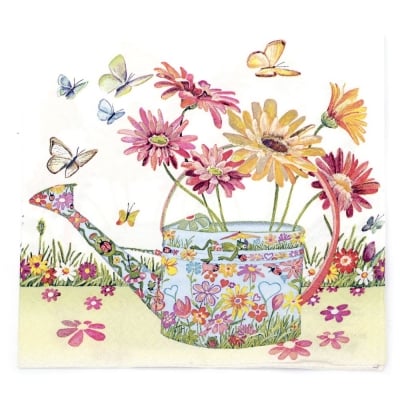 Салфетка HOME FASHION 33x33 см трипластова Flowery Can -1 брой