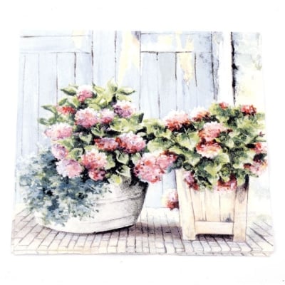 Салфетка HOME FASHION 33x33 см трипластова Cottage Hydrangea -1 брой