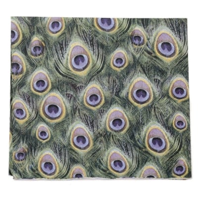 Салфетка HOME FASHION 33x33 см трипластова Peacock Feathers -1 брой