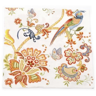 Салфетка HOME FASHION 33x33 см трипластова Embroidery Flowers -1 брой