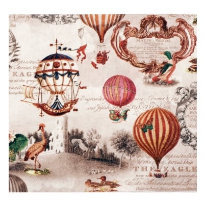 Салфетка HOME FASHION 33x33 см трипластова Vintage Ballons -1 брой