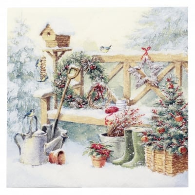 Салфетка ti-flair 33x33см трипластова Winter Gardening -1 брой