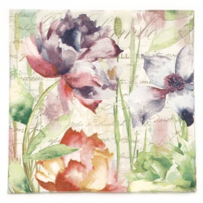 Салфетка ti-flair 33x33см трипластова Colori Primaverili -1 брой