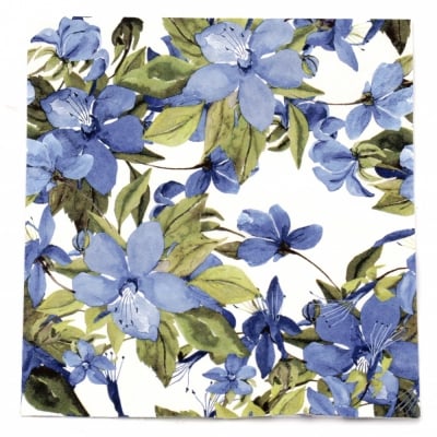 Салфетка ti-flair 33x33см трипластова Flowering Clematis blue -1 брой