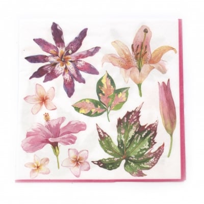 Салфетка ti-flair 33x33 см трипластова  Fleurs Tropicales  -1 брой