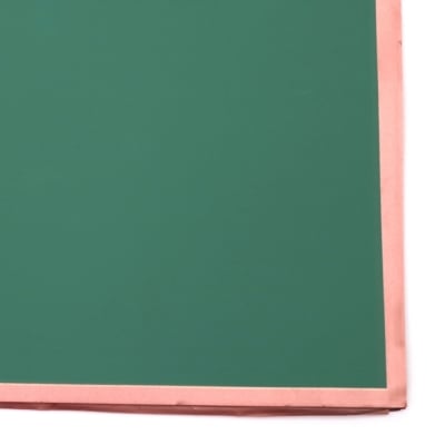 Матиран целофан за опаковане и декорация с кант 58x58 см цвят зелен -20 листа