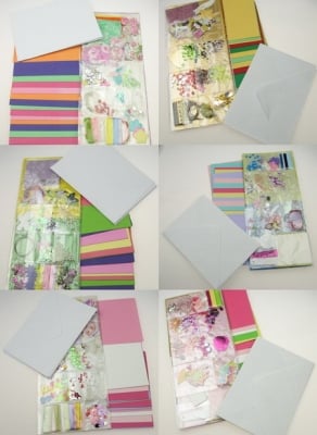 Комплект за направа на 15 броя картички 11.5x17 см