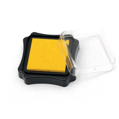 Тампон с пигментно мастило 6.2x2.1 см цвят жълт тъмно