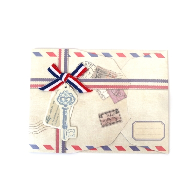 Поздравителен албум 15.9x11.9 см с 8 листа 13.7x11.2 см AIR MAIL