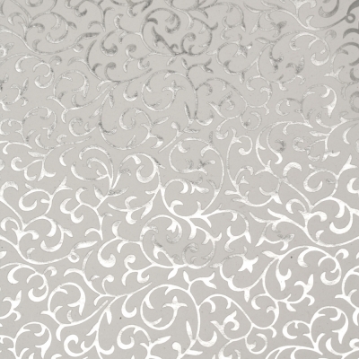 Дизайнерска индийска хартия 120 гр за скрапбукинг, арт и крафт 56x76 см foil print Silver HP30