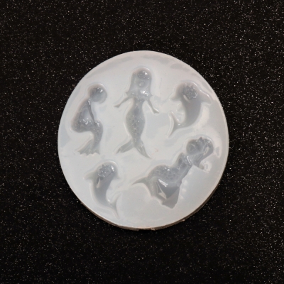Силиконов молд /форма/ 76x80x8 мм русалки