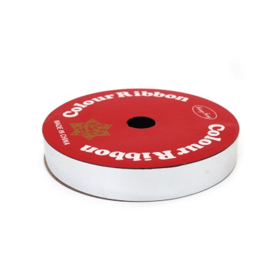 Лента панделка за цветя и опаковки 16 мм метализирана цвят сребро ~9 метра