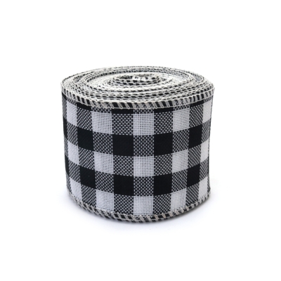 Лента зебло 60 мм черно и бяло ~6 метра