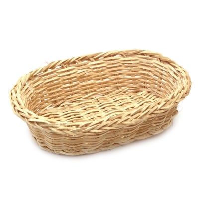 Панер дървен плетен 225x155x65 мм цвят натурален