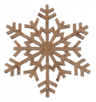 Фигурка кафява МДФ за декорация снежинка 100x3 мм