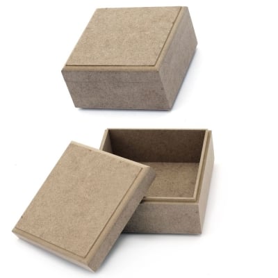 Кутия MDF за декорация 13x13x7 см