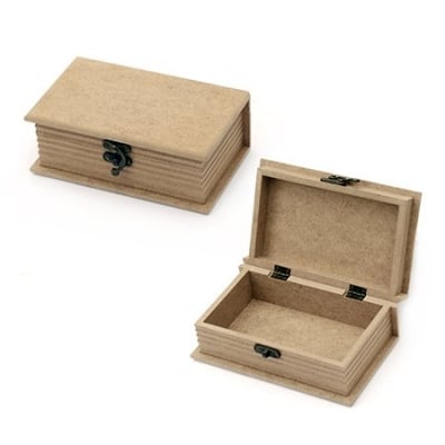 Кутия MDF за декорация 11x17x6 см тип книга