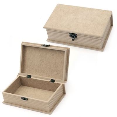 Кутия MDF за декорация 13.5x21x7 см тип книга