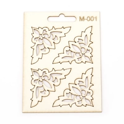 Комплект елементи от бирен картон М-001 орнаменти