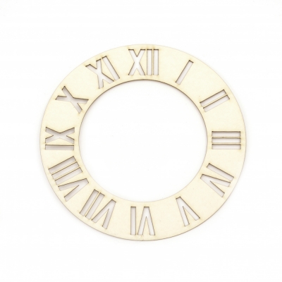 Часовник от бирен картон 150 мм римски цифри