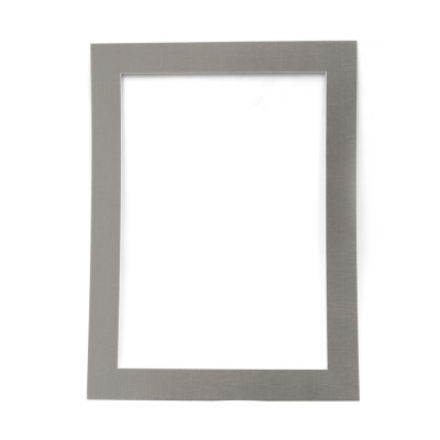 Единична рамка от картон 700 г/м2 за хартия А3 с външен размер 49x36.7 см цвят сребро