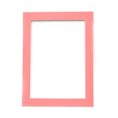 Единична рамка от картон 700 г/м2 за хартия А3 с външен размер 49x36.7 см цвят розов