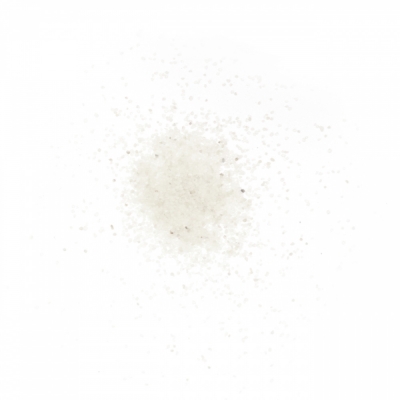 Стъклен пясък за декорация 0.2 мм 200 микрона цвят бял ~410 грама
