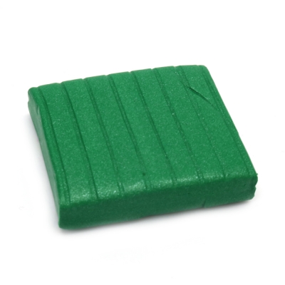 Полимерна глина металик зелена - 50 грама