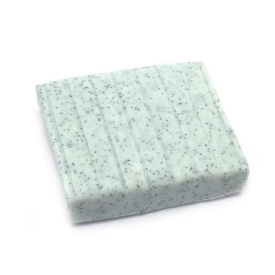 Полимерна глина синя бледо с брокат - 50 грама