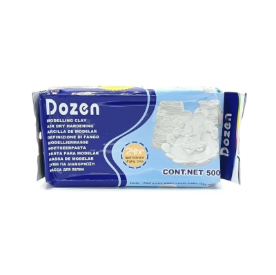 Самосъхнеща глина за моделиране Dozen бяла -500 грама