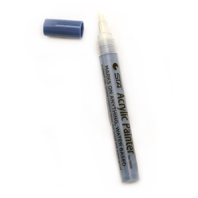 Акрилен водоустойчив маркер 2-3 мм син -1 брой