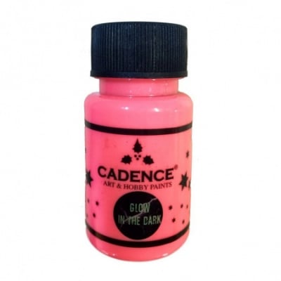 Акрилна боя светеща на тъмно CADENCE 50 мл - PINK 579