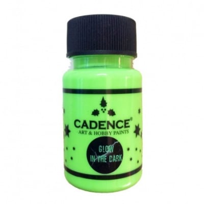 Акрилна боя светеща на тъмно CADENCE 50 мл - DARK GREEN 581