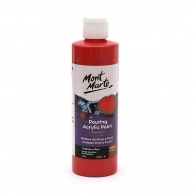Акрилна Pouring боя Mont Marte 240 мл - Cadmium Red