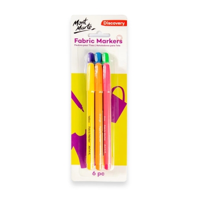 Маркери за текстил Mont Marte Fabric Markers 6 броя