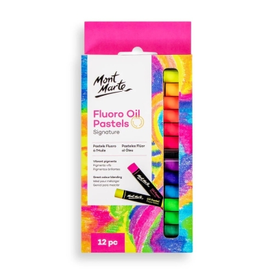 Флуоресцентни маслени пастели Mont Marte Fluoro Oil Pastels 12 броя