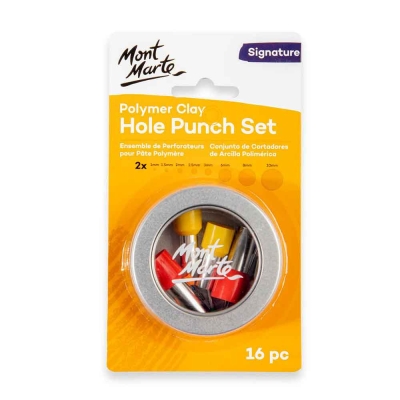 Комплект перфоратори за глина 1-10 мм Mont Marte Polymer Clay Hole Punch Set 16 броя