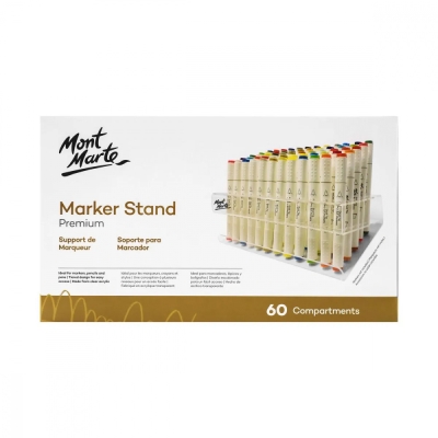 Стойка за маркери Mont Marte Slanted Stand for Alcohol Markers с 60 отделения -1 брой