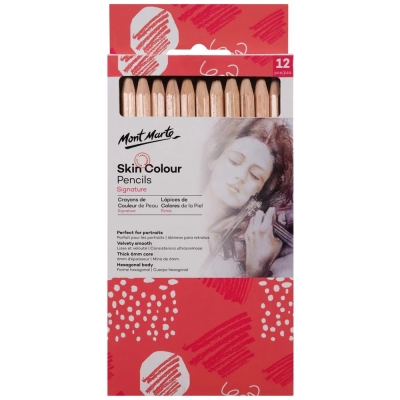 Комплект моливи Mont Marte Skin Colour Pencils 12 цвята