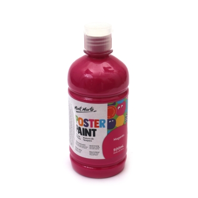 Боя темперна за плакати Mont Marte Poster Paint 500 мл - цвят Magenta