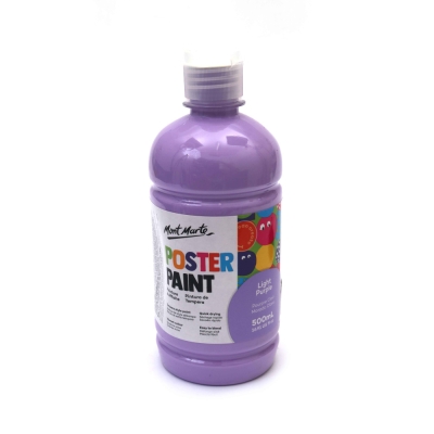 Боя темперна за плакати Mont Marte Poster Paint 500 мл - цвят лилаво светло