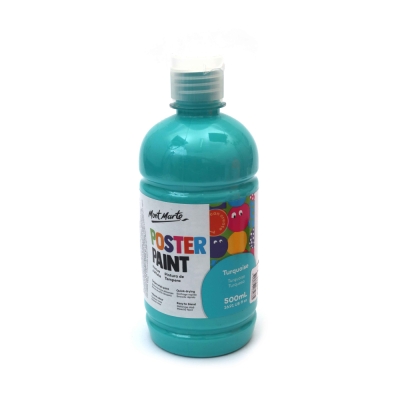 Боя темперна за плакати Mont Marte Poster Paint 500 мл - цвят тюркоаз