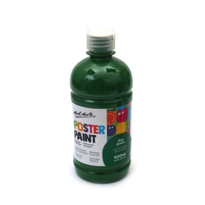 Боя темперна за плакати Mont Marte Poster Paint 500 мл - цвят зелен