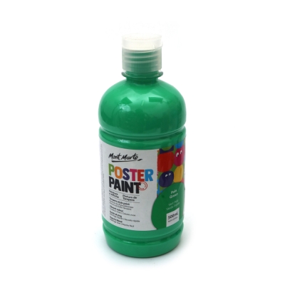 Боя темперна за плакати Mont Marte Poster Paint 500 мл - цвят зелено бледо