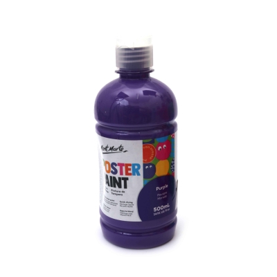Боя темперна за плакати Mont Marte Poster Paint 500 мл - цвят виолетово