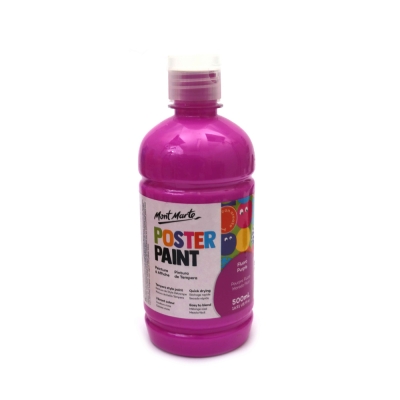 Боя темперна за плакати Mont Marte Poster Paint 500 мл - цвят флуоро виолетово
